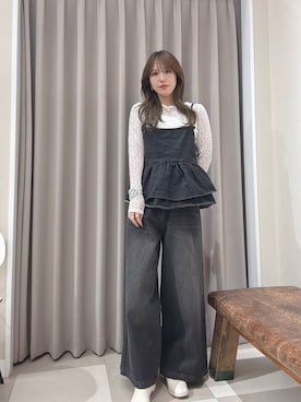 「イエべ秋」｜「アイテム（ブーツ）」を使った、Rioriさん（レディース・167cm）の春コーディネート