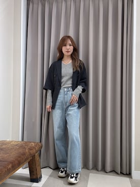 「アイテム（その他アウター）」を使った、Rioriさん（骨格ウェーブ・レディース・166cm）の秋コーディネート