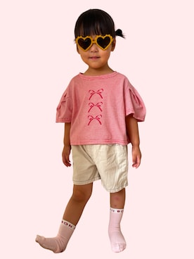 「アイテム（Tシャツ/カットソー）」を使った、itooonreeeさん（キッズ・100cm）の夏コーディネート