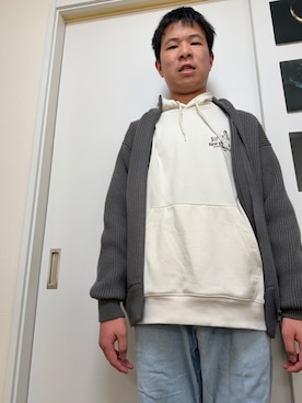 「アイテム（パーカー）」を使った、hatta0514さん（メンズ・171cm）の冬コーディネート