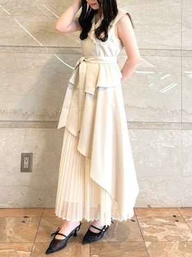 「アイテム（パンプス）」を使った、ayakaさん（レディース・153cm）の夏コーディネート