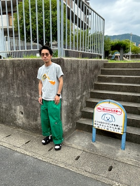 「アイテム（サンダル）」を使った、BEERadekoさん（メンズ・163cm・30代）の夏コーディネート