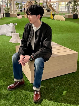 「NOLLEY'S LIGHT（ノーリーズライト）のアイテム」を使った、Masaさん（メンズ・175cm）の冬コーディネート