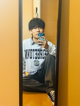 「低身長男子」｜sho-kunさん（メンズ・164cm）の冬コーディネート