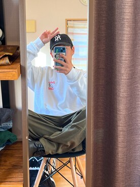 「BACK NUMBER（バックナンバー）のアイテム（カーゴパンツ）」を使った、sho-kunさん（メンズ・164cm）の冬コーディネート