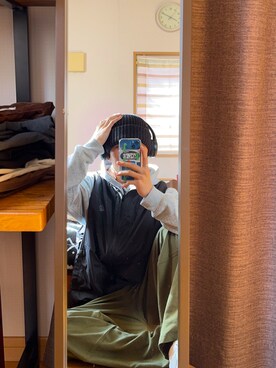「BACK NUMBER（バックナンバー）のアイテム（カーゴパンツ）」を使った、sho-kunさん（メンズ・164cm）の冬コーディネート
