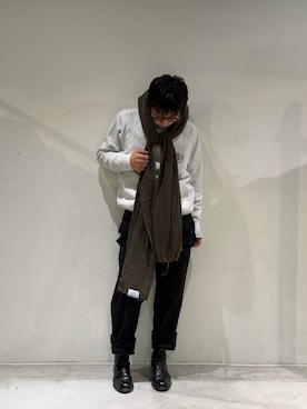 「アイテム（パーカー）」を使った、naokikuma0322さん（メンズ・168cm）の秋コーディネート