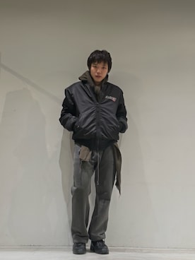 「アイテム（ジャケット/アウター）」を使った、naokikuma0322さん（メンズ・168cm）の秋コーディネート