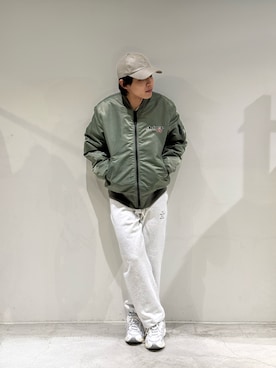 「アイテム（MA-1）」を使った、naokikuma0322さん（メンズ・168cm）の秋コーディネート