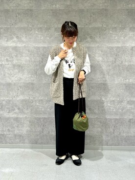 「GLOSTER（グロスター）のアイテム」を使った、haraponさん（レディース・163cm）の秋コーディネート