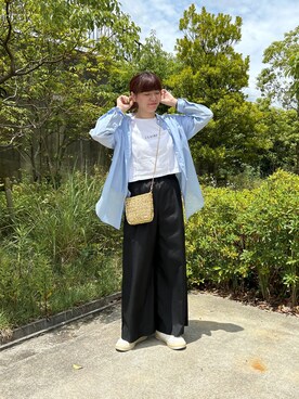 「さらっと晴れやかスナップ」｜haraponさん（レディース・163cm）の夏コーディネート