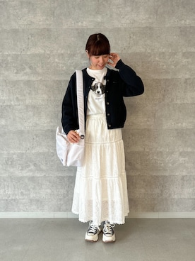 「GLOSTER（グロスター）のアイテム」を使った、haraponさん（レディース・163cm）の春コーディネート