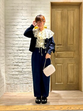 「GEVACO」｜「アイテム（カーディガン/ボレロ）」を使った、haraponさん（レディース・163cm）の秋コーディネート