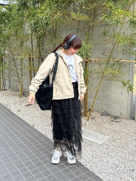 「GLOSTER（グロスター）のアイテム」を使った、haraponさん（レディース・163cm）の春コーディネート