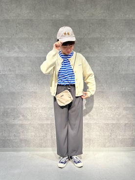 「GLOSTER（グロスター）のアイテム」を使った、haraponさん（レディース・163cm）の春コーディネート