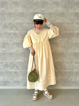「大人ガーリー」｜「アイテム（PC・スマホグッズ/家電）」を使った、haraponさん（レディース・163cm）の春コーディネート