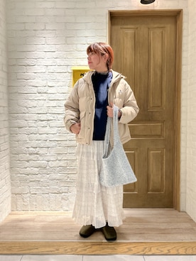 「GEVACO」｜「アイテム（シューズ）」を使った、haraponさん（レディース・163cm）の秋コーディネート