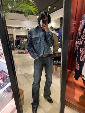 「MYne（マイン）のアイテム（ジャケット/アウター）」を使った、FUYUTOさん（メンズ・179cm）の春コーディネート
