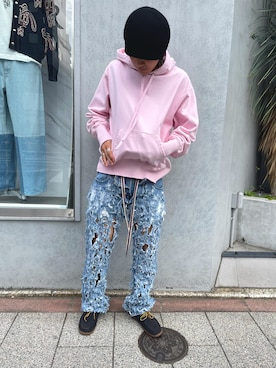 「ROYAL FLASH（ロイヤルフラッシュ）のアイテム」を使った、FUYUTOさん（メンズ・179cm）の春コーディネート