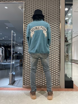 「ROYAL FLASH（ロイヤルフラッシュ）のアイテム（パンツ）」を使った、FUYUTOさん（メンズ・179cm）の冬コーディネート