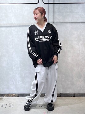 「PBLIM（ページボーイリム）のアイテム（その他トップス）」を使った、りりかさん（レディース・156cm）の秋コーディネート