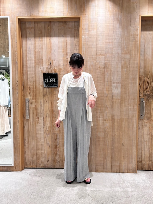 リネンレーヨンバンドカラーシャツ