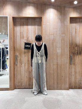 「ベストコーデ」｜「アイテム（スウェットパンツ）」を使った、すいさん（レディース・160cm）の春コーディネート
