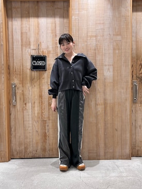 「襟付きトップス」｜すいさん（レディース・160cm）の春コーディネート