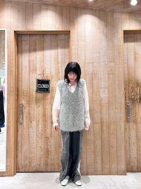 「ベストコーデ」｜「アイテム（スウェットパンツ）」を使った、すいさん（レディース・160cm）の春コーディネート