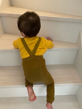 「アイテム（レッグウェア）」を使った、TO.AOさん（キッズ・70cm）の冬コーディネート