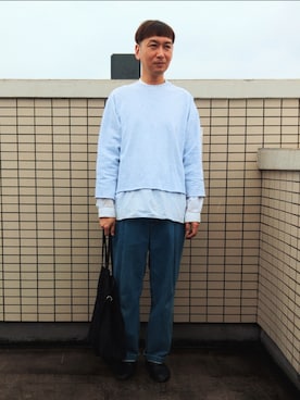 「URBAN RESEARCH（アーバンリサーチ）のアイテム（トップス）」を使った、tenteco02さん（メンズ・176cm）の夏コーディネート