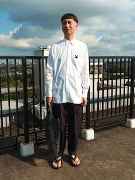 「アイテム（バッグ）」を使った、tenteco02さん（メンズ・176cm・40代）の秋コーディネート