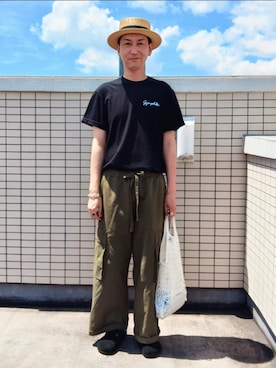 「アイテム（パンツ）」を使った、tenteco02さん（メンズ・176cm・40代）の夏コーディネート