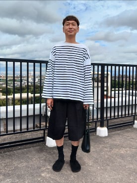 「ハーフパンツ」｜tenteco02さん（メンズ・176cm・40代）の秋コーディネート