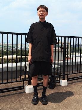 「MASTER&Co（マスターアンドコー）のアイテム（シャツ/ブラウス）」を使った、tenteco02さん（メンズ・176cm・40代）の夏コーディネート