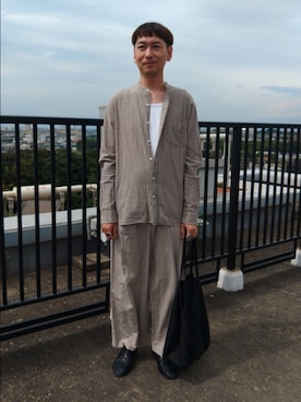 「URBAN RESEARCH ROSSO MEN（アーバンリサーチロッソメン）のアイテム（シャツ/ブラウス）」を使った、tenteco02さん（メンズ・176cm・40代）の夏コーディネート