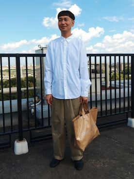 「アイテム（バッグ）」を使った、tenteco02さん（メンズ・176cm・40代）の秋コーディネート