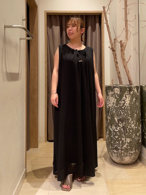 セール】【ふわかるワンピ】2WAYリボンシアーワンピース