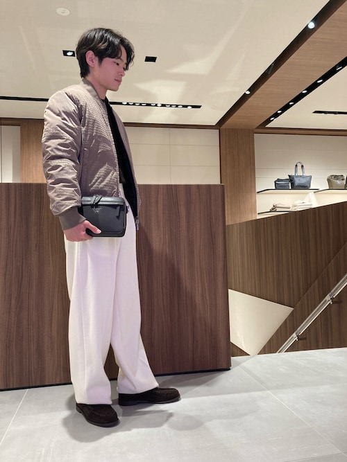 エンポリオ アルマーニ】リバーシブルブルゾン ナイロン フロックロゴ