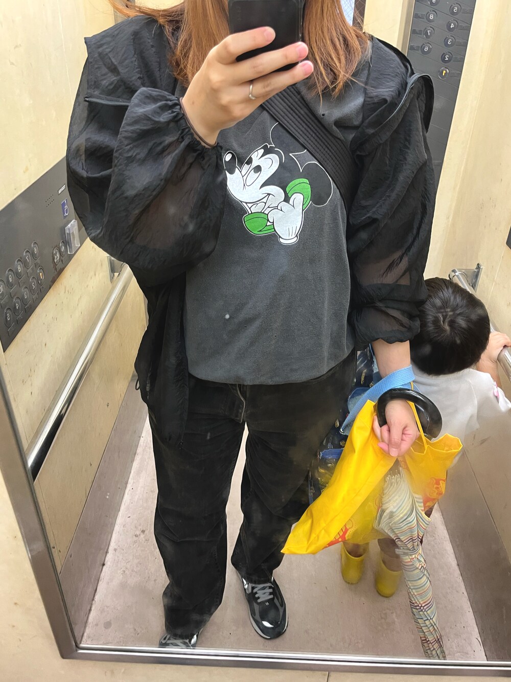 6 ROKU ミッキーTシャツ ブラック（roku 6 ミッキーT Tシャツ