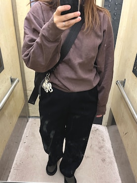 「アイテム（その他シューズ、グリーン系）」を使った、g.さん（レディース・162cm）の秋コーディネート