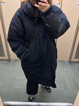 「TODAYFUL（トゥデイフル）のアイテム（ダウンジャケット/コート）」を使った、g.さん（レディース・162cm）の冬コーディネート