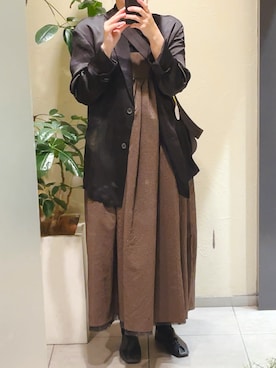 「TODAYFUL（トゥデイフル）のアイテム（ジャケット/アウター）」を使った、g.さん（レディース・162cm）の春コーディネート