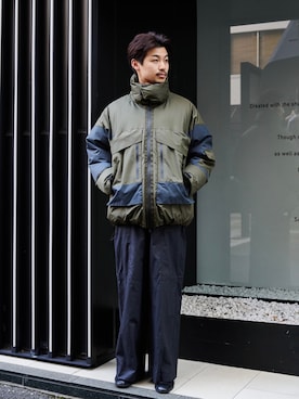 「PUBLIC TOKYO（パブリックトウキョウ）のアイテム（ジャケット/アウター）」を使った、ptmaegaitoさん（メンズ・180cm）の冬コーディネート