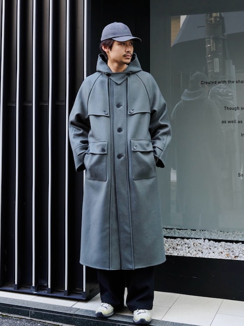 軽量 / 保温〉スーパーロングリバーメルトンダッフルコート（ダッフル