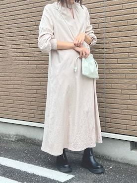 「スタミキ」｜「アイテム（ワンピース/ドレス）」を使った、nozomi.さん（レディース・166cm）の秋コーディネート