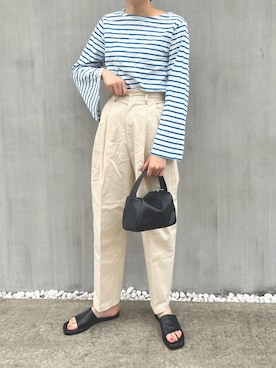 「SANSeLF（サンセルフ）のアイテム」を使った、nozomi.さん（レディース・166cm）の夏コーディネート