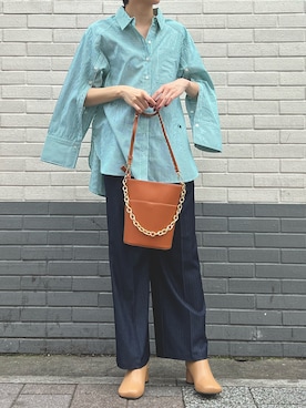 「タックイン」｜nozomi.さん（レディース・166cm）の夏コーディネート