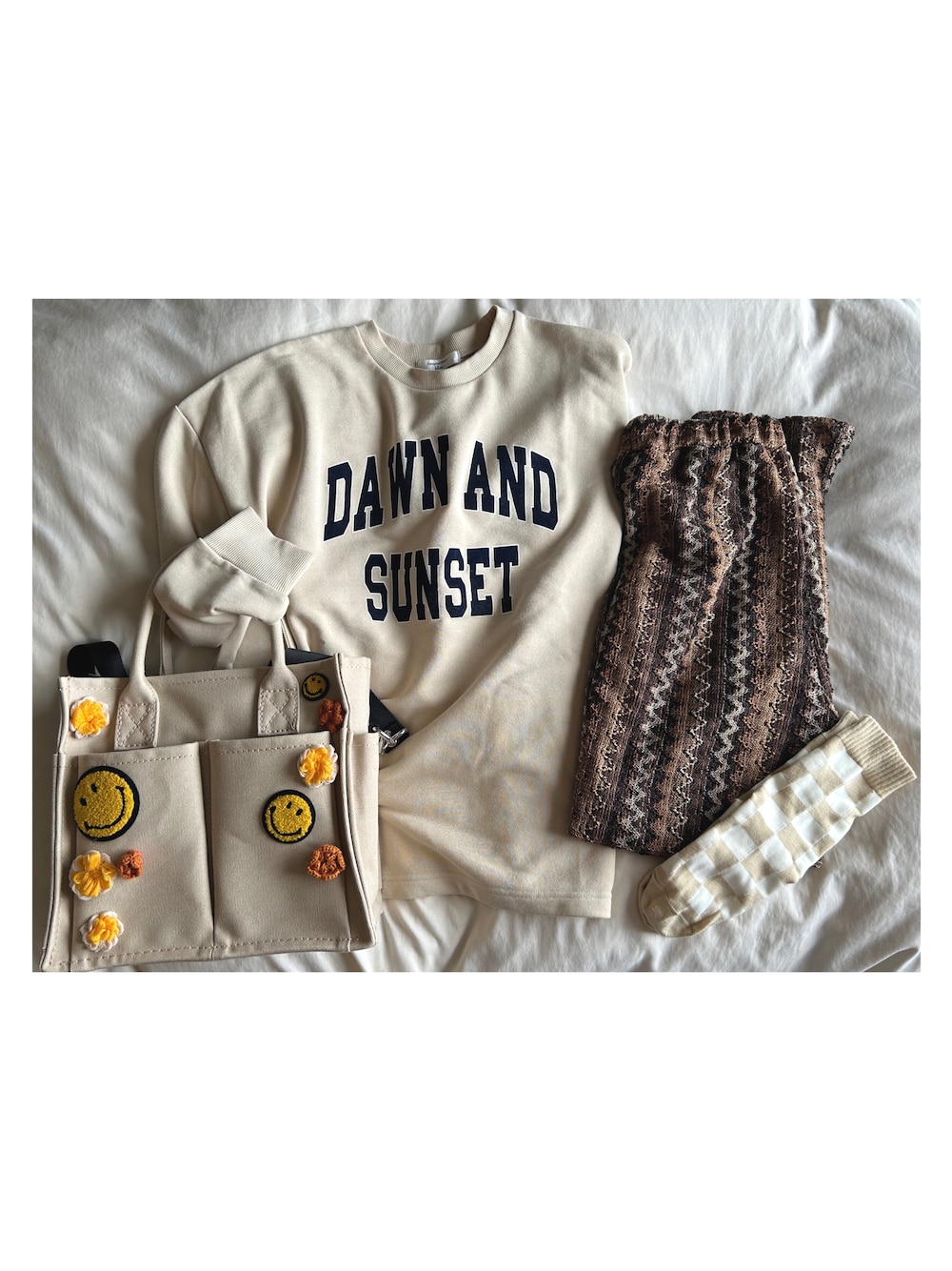 「ootd、outfit、fashion、カジュアル、今日のコーデ、Samansa Mos2 blue、ZARA」｜「ZARAのアイテム（バッグ、ベージュ系）」を使った、ねあ／Neaさん（レディース・158cm）の春コーディネートの1枚目の写真