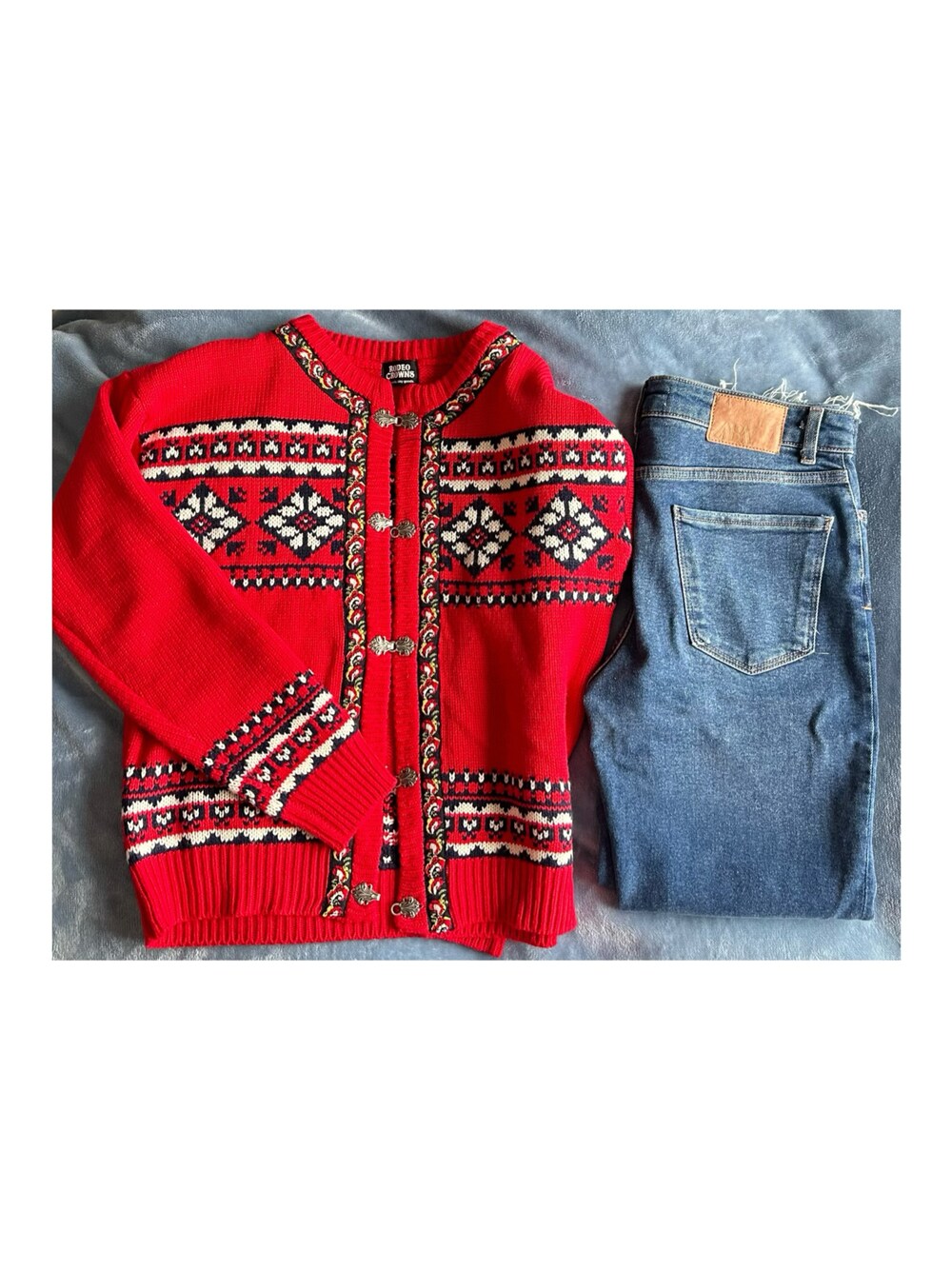 「outfit、ootd、lugnoncure、ZARA、今日のコーデ」｜「ZARAのアイテム（デニムパンツ、ブルー系）」を使った、ねあ／Neaさん（レディース・158cm）の冬コーディネートの1枚目の写真